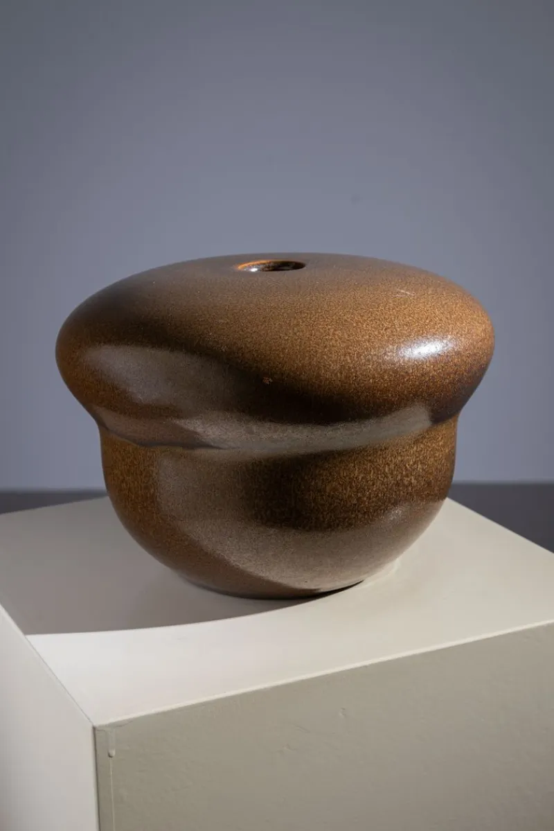 Pamono Mid-Century Modern Glazed Ceramic Vase, 1970s> Vases