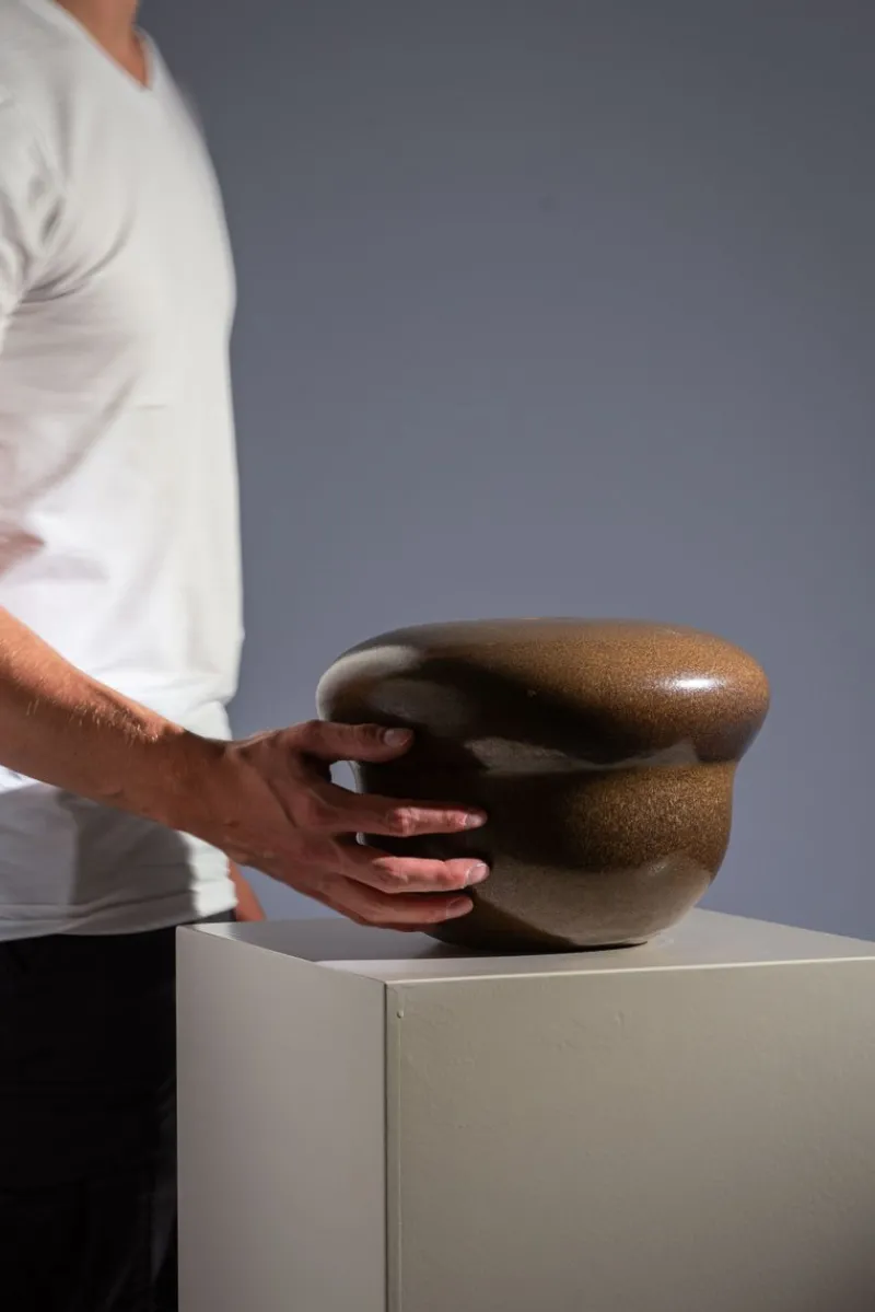 Pamono Mid-Century Modern Glazed Ceramic Vase, 1970s> Vases