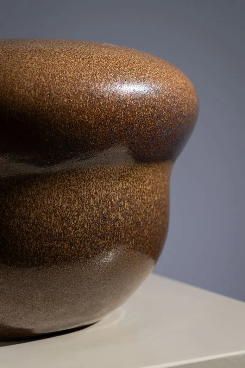 Pamono Mid-Century Modern Glazed Ceramic Vase, 1970s> Vases