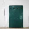 Pamono Mid-Century Modern Green Skai Coat Stand with Brass Hangers, 1950> Racks, Hooks & Valets