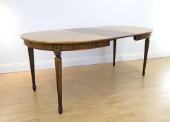 Online Pamono Mid-Century Modern Gustavian Dining Table and Chairs, 1960s, Set of 9