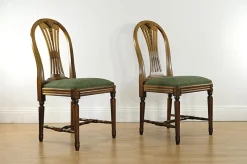 Online Pamono Mid-Century Modern Gustavian Dining Table and Chairs, 1960s, Set of 9