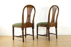 Online Pamono Mid-Century Modern Gustavian Dining Table and Chairs, 1960s, Set of 9