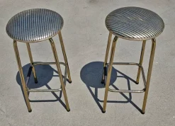 Pamono Mid-Century Modern Home Cocktail Bar with Bar Stools and Mirror, England, 1960s, Set of 4><noscript><img width=