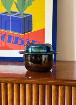 Pamono Mid-Century Modern Iridescent Ceramic from Paoli, Italy, 1970s> Bowls