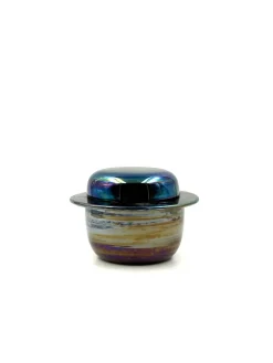 Pamono Mid-Century Modern Iridescent Ceramic from Paoli, Italy, 1970s><noscript><img width=