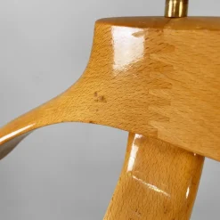 Pamono Mid-Century Modern Italian Wood and Brass Valet Stand from Fratelli Reguitti, 1960s><noscript><img width=