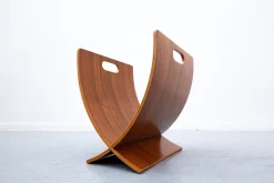 Pamono Mid-Century Modern Italian Wooden Magazine Rack><noscript><img width=