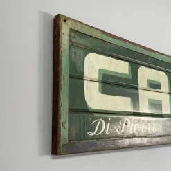 Pamono Mid-Century Modern Italian Metal Pierris Coffee Advertising Sign, 1950s><noscript><img width=