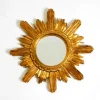 Pamono Mid-Century Modern Italian Sunburst Wall Mirror in Wood and Resin, 1950s> Mirrors