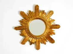 Pamono Mid-Century Modern Italian Sunburst Wall Mirror in Wood and Resin, 1950s> Mirrors