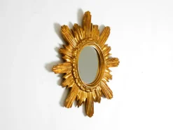 Pamono Mid-Century Modern Italian Sunburst Wall Mirror in Wood and Resin, 1950s> Mirrors