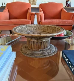 Sale Pamono Mid-Century Modern Italian Wicker Bowl, 1960