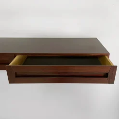 Pamono Mid-Century Modern Italian Wood Wall Console attributed to Vittorio Introini, 1960s><noscript><img width=