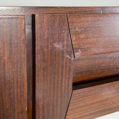 Pamono Mid-Century Modern Italian Wood Wall Console attributed to Vittorio Introini, 1960s><noscript><img width=