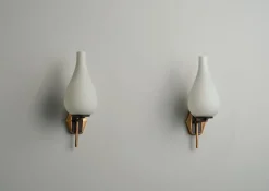 Pamono Mid-Century Modern Italian Wall Sconces, 1950s, Set of 2