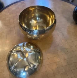 Online Pamono Mid-Century Modern Italian Brass Pumpkin Ice Bucket, 1970s
