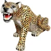 Pamono Mid-Century Modern Italian Feline Animal Cheetah Ceramic Statue, 1960s> Mid-Century