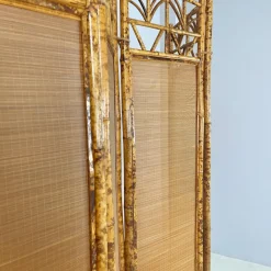 Discount Pamono Mid-Century Modern Italian Screen in Bamboo and Rattan, 1950s