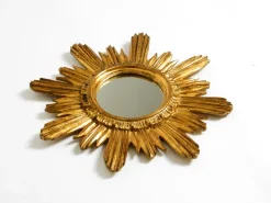 Clearance Pamono Mid-Century Modern Italian Sunburst Wall Mirror inWood and Resin, 1950s
