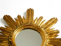Clearance Pamono Mid-Century Modern Italian Sunburst Wall Mirror inWood and Resin, 1950s
