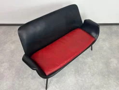 Pamono Mid-Century Modern Leather Seating Group by Gastone Rinaldi, 1970s, Set of 4><noscript><img width=