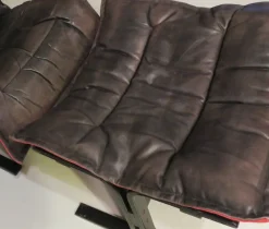 Discount Pamono Mid-Century Modern Leather Siesta Chair with Ottoman by Ingmar Relling, Set of 2