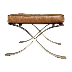 Pamono Mid-Century Modern Leather Bench> Benches