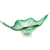 Discount Pamono Mid-Century Modern Murano Glass Bowl in Green & Clear Tones, Italy, 1960s