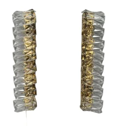 Online Pamono Mid-Century Modern Murano Glass Wall Lights, 1960s, Set of 2