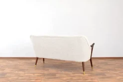 Pamono Mid-Century Modern Norwegian Teak and Boucle Sofa, 1960s