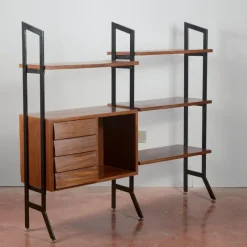 Best Pamono Mid-Century Modern Open Bookcase, 1960s