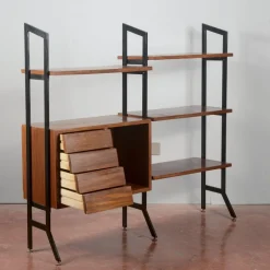 Best Pamono Mid-Century Modern Open Bookcase, 1960s