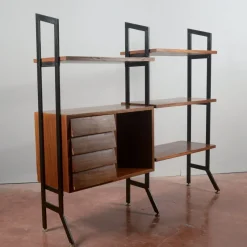 Best Pamono Mid-Century Modern Open Bookcase, 1960s
