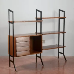 Best Pamono Mid-Century Modern Open Bookcase, 1960s