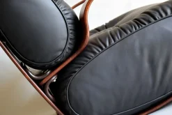 Outlet Pamono Mid-Century Modern Plywood and Leather Rocking Chair