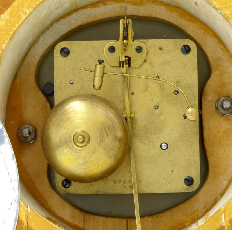 Pamono Mid-Century Modern Rococo Revival Carved Gilt Clock from Westerstrand, 1950s> Clocks
