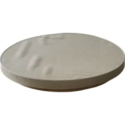 Pamono Mid-Century Modern Round Linen Flush Mount, 1950s> Ceiling Lights
