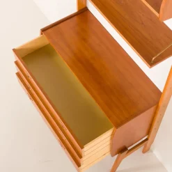 Outlet Pamono Mid-Century Modern Scandinavian Teak Free Standing Wall Unit, 1960s