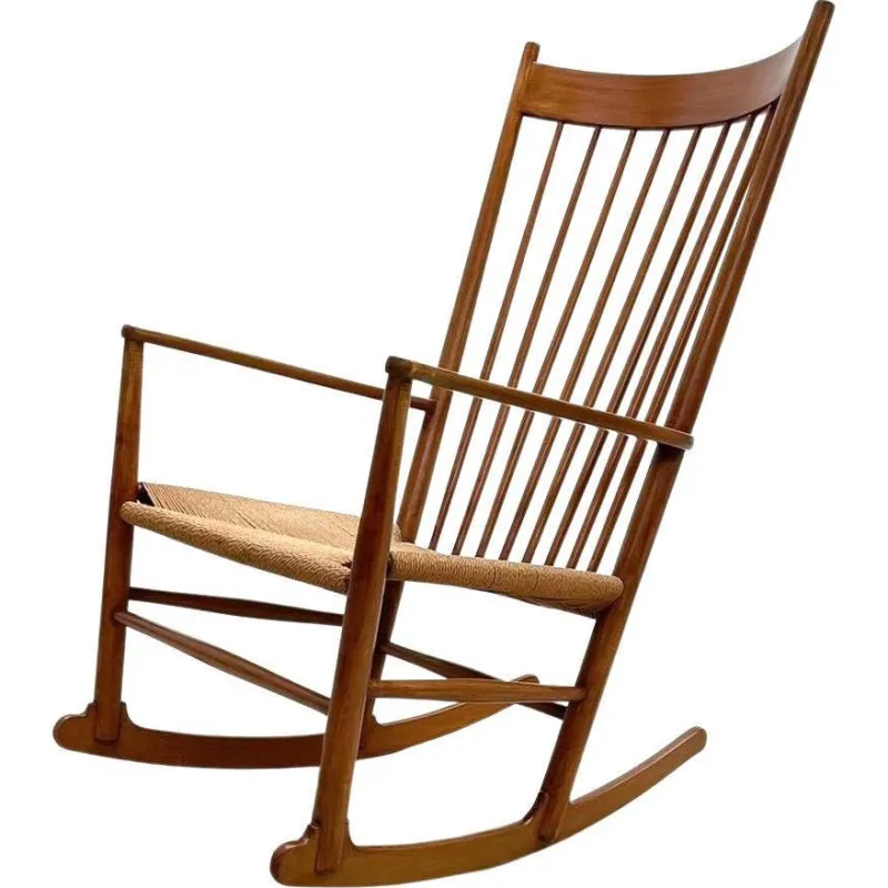 Pamono Mid-Century Modern Scandinavian Model J16 Rocking Chair attributed to Hans Wegner, 1960s> Rocking Chairs