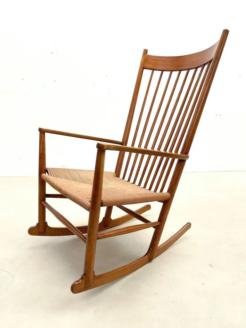Pamono Mid-Century Modern Scandinavian Model J16 Rocking Chair attributed to Hans Wegner, 1960s> Rocking Chairs