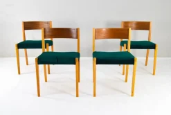 Pamono Mid-Century Modern Scandinavian Chairs in the style of Cadovius Pia by Poul Cadovius, 1950s, Set of 4> Living Room Sets
