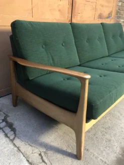 Pamono Mid-Century Modern 3-Seater Sofa Daybed by Eugen Schmidt for Soloform><noscript><img width=