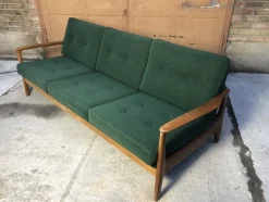 Pamono Mid-Century Modern 3-Seater Sofa Daybed by Eugen Schmidt for Soloform><noscript><img width=