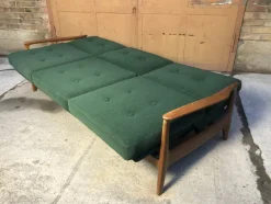 Pamono Mid-Century Modern 3-Seater Sofa Daybed by Eugen Schmidt for Soloform><noscript><img width=