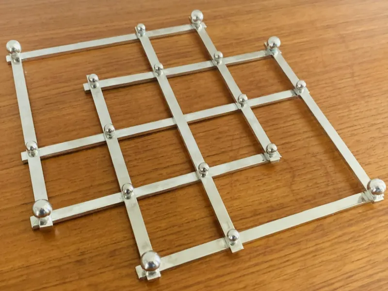 Pamono Mid-Century Modern Silver Plated Extending Trivet by Jacques Adnet, 1950s> Dinnerware Accessories