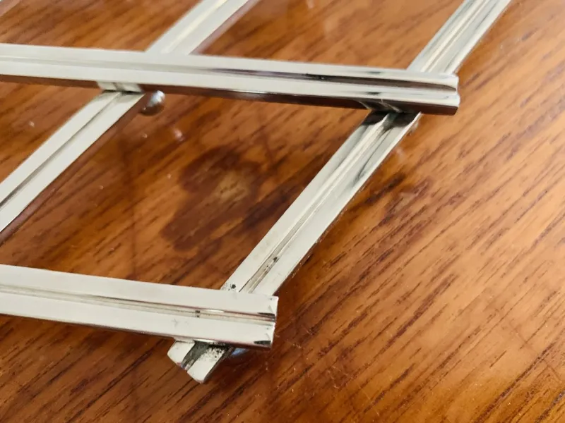 Pamono Mid-Century Modern Silver Plated Extending Trivet by Jacques Adnet, 1950s> Dinnerware Accessories