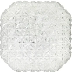 Pamono Mid-Century Modern Square Clear Glass Flush Mount><noscript><img width=