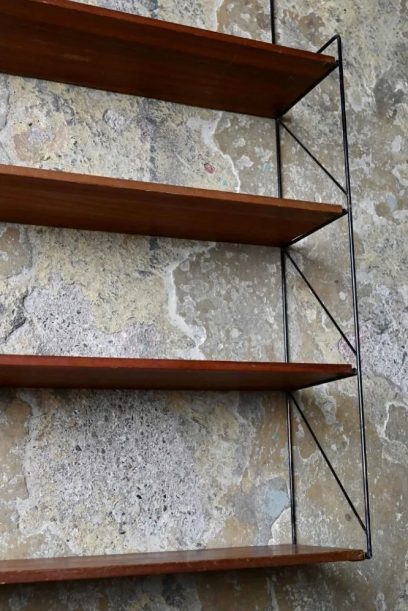 Pamono Mid-Century Modern String Shelf, 1950s> Shelves & Wall Units