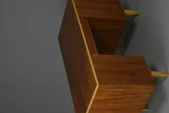 Pamono Mid-Century Modern Swedish Double-Sided Desk in Teak, 1960s><noscript><img width=